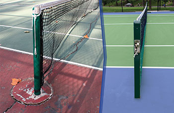 New tennis courts are on the way. Click for more pictures.