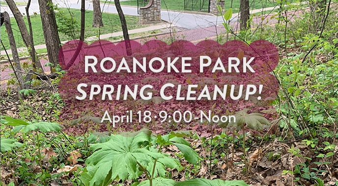 Roanoke Park Spring Cleanup, April 18, 2026